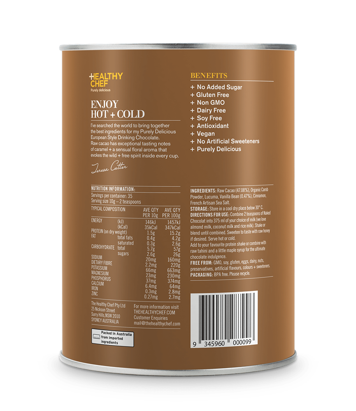 Naked Chocolat Mylk Drinking Chocolat The Healthy Chef