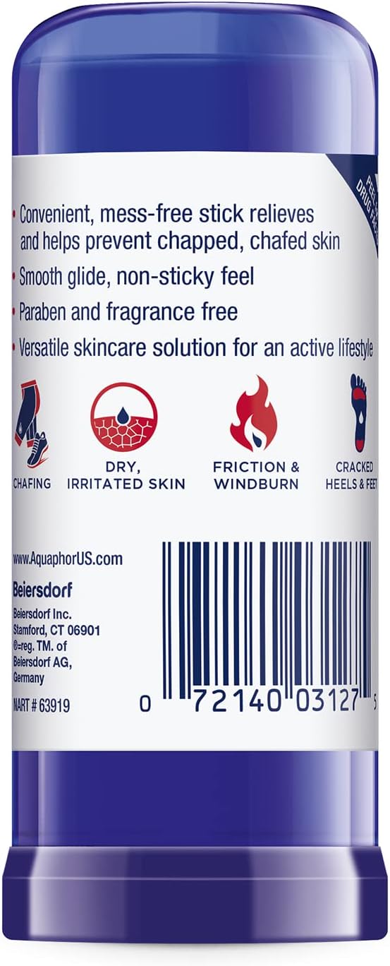 Aquaphor Healing Balm Stick, Skin Protectant with Avocado Oil and Shea Butter, 0.65 Oz Stick