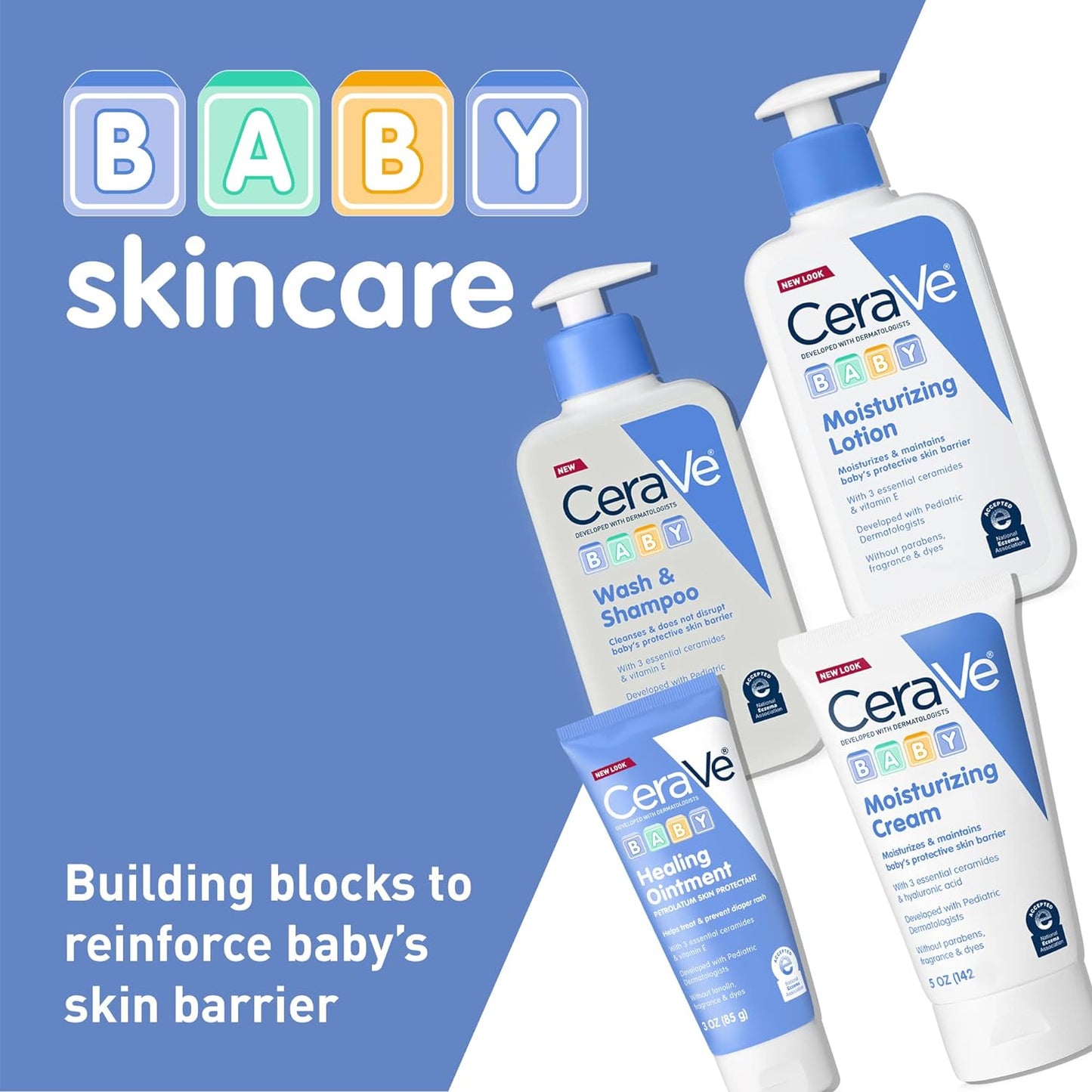 CeraVe Baby Cream | Gentle Moisturizing Cream with Ceramides | Fragrance, Paraben, Dye & Phthalates Free | Rich & Non-Greasy Feel | Gentle Baby Skin Care | 5 Ounce