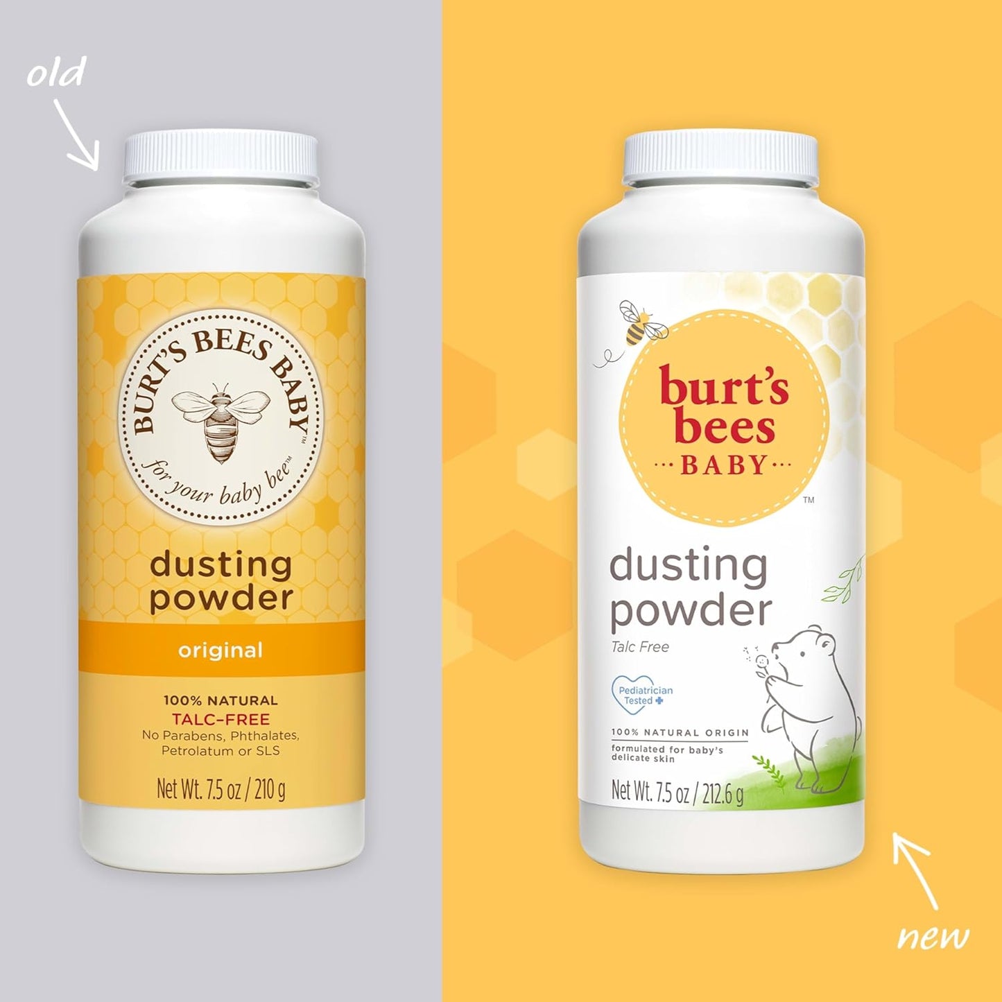 Burt's Bees Baby Dusting Powder, 100% Natural Origin, Talc-Free, Paediatrician Tested, 212g