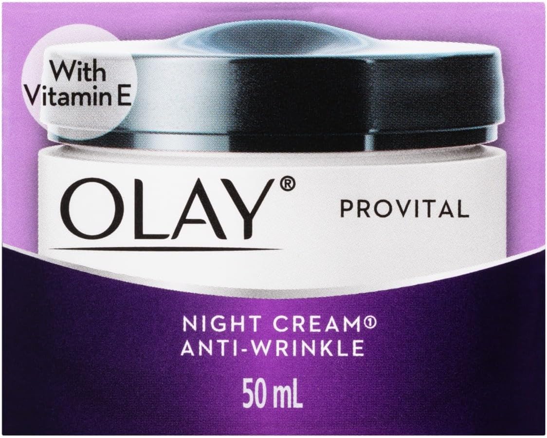 Olay Anti-Wrinkle Provital Night Cream for Mature Skin, 50ml