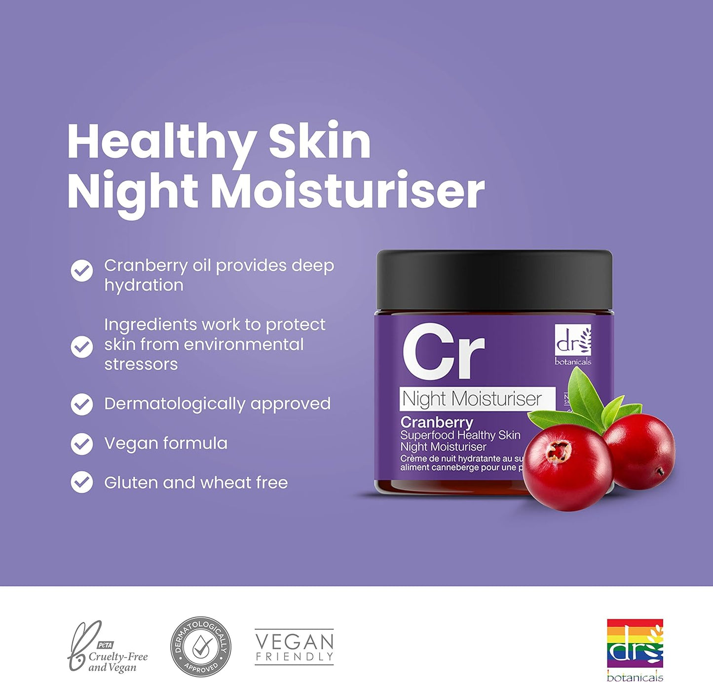 Dr Botanicals Superfood Healthy Skin Night Moisturiser 60 ml