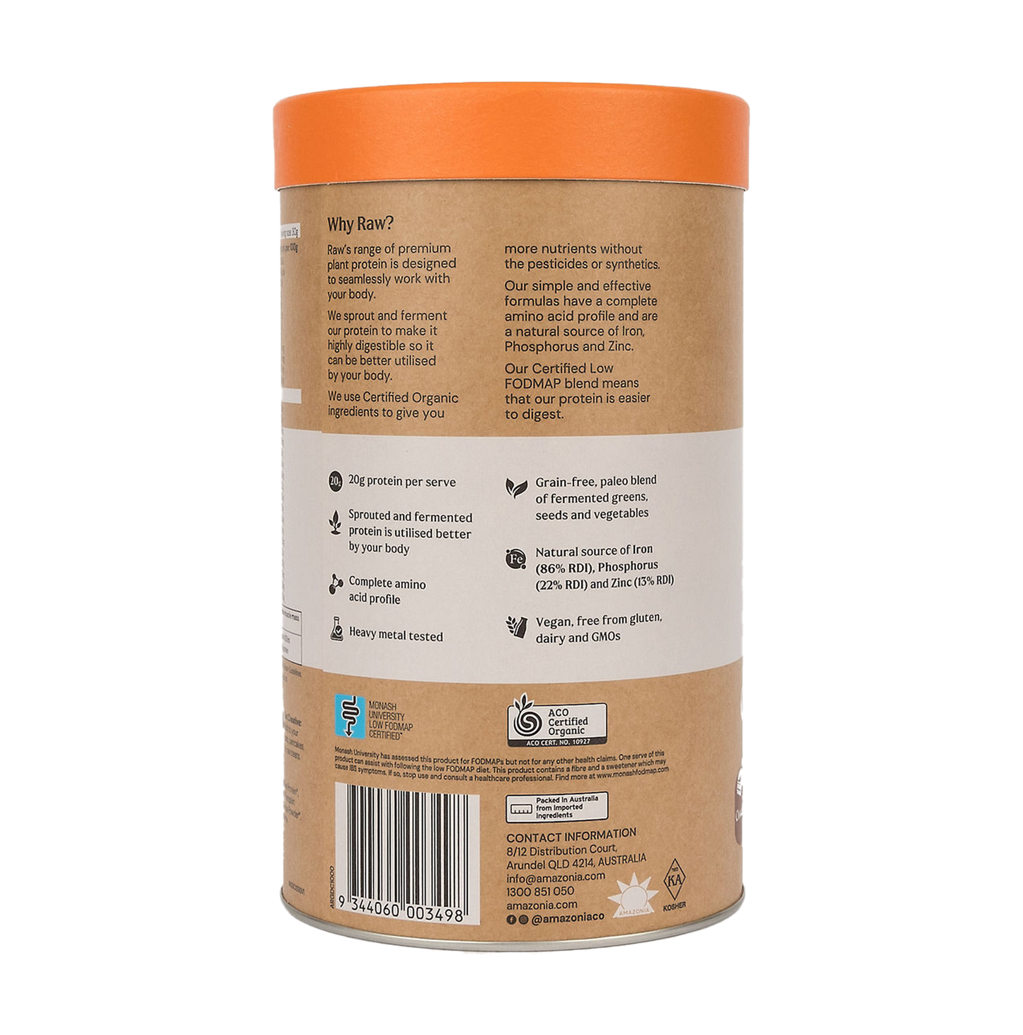 Raw Protein Gentle Digest Chocolate