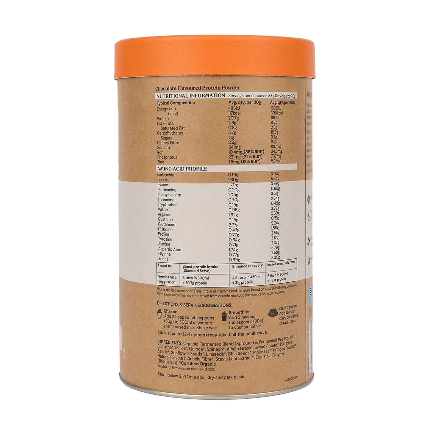 Raw Protein Gentle Digest Chocolate