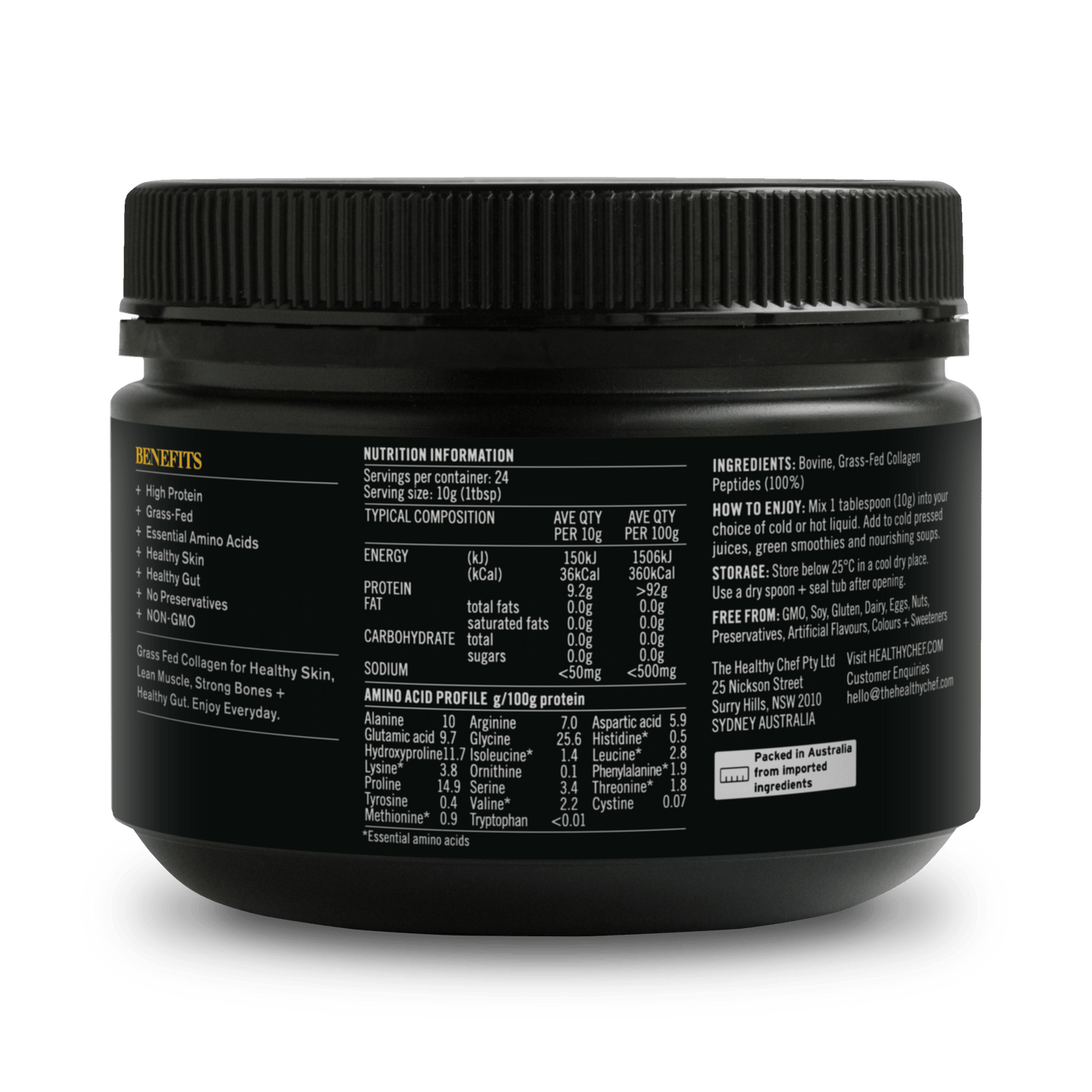 Grass Fed Collagen Protein The Healthy Chef