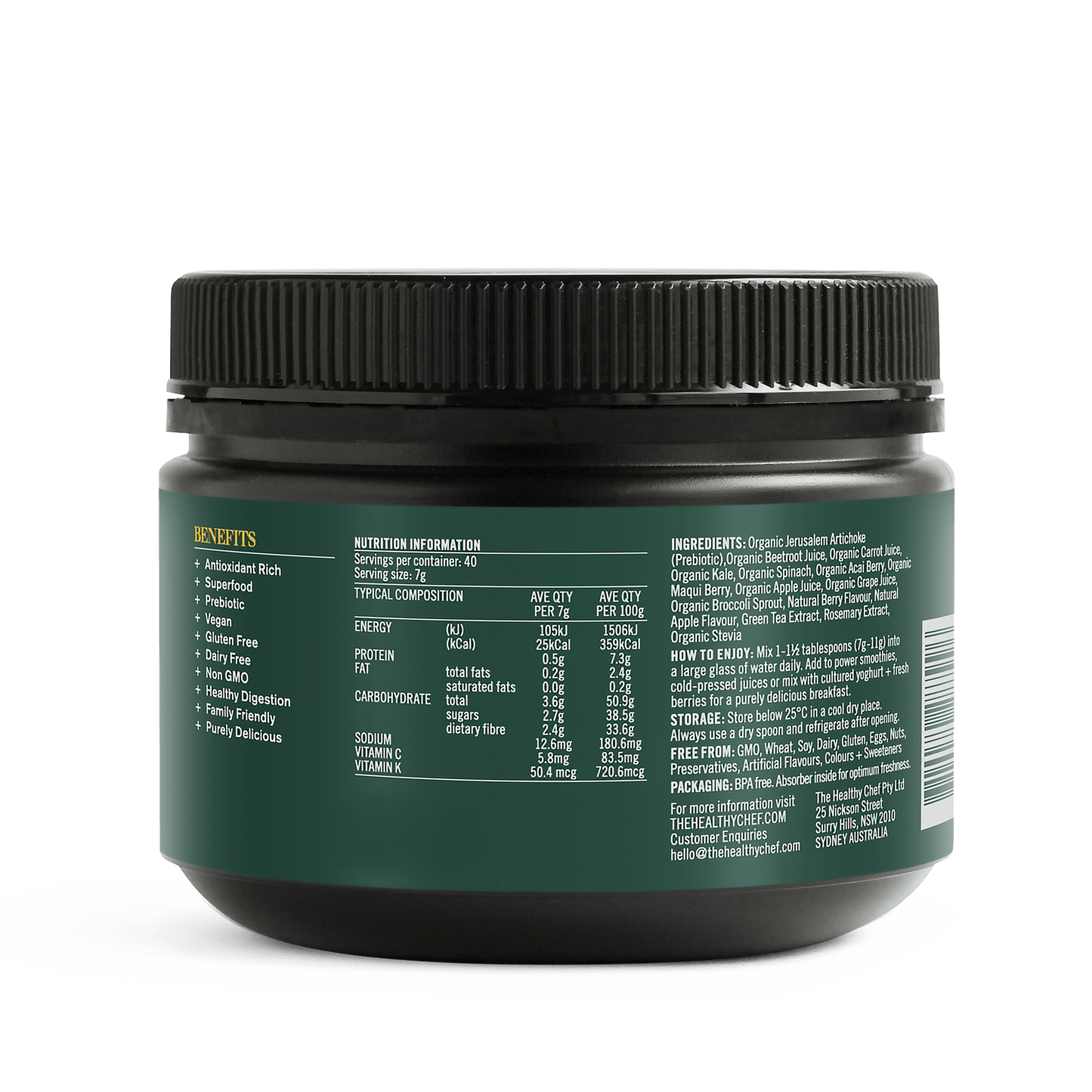 Organic Superfood Supplement Powders The Healthy Chef