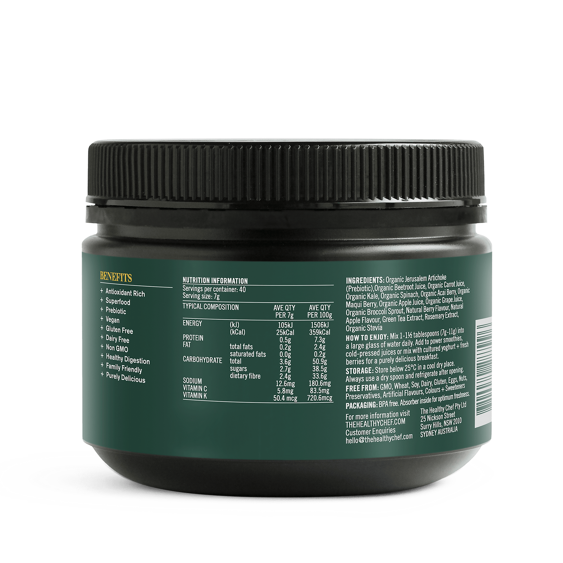 Organic Superfood Supplement Powders The Healthy Chef