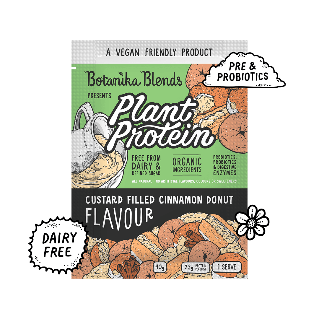 Plant Protein - Custard Filled Cinnamon Donut - Botanika Blends