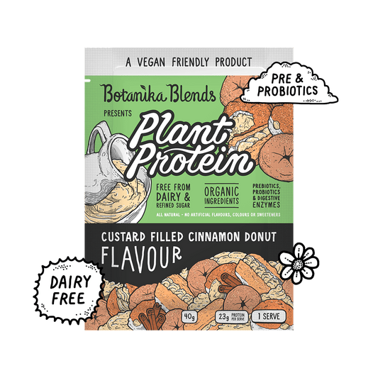 Plant Protein - Custard Filled Cinnamon Donut - Botanika Blends