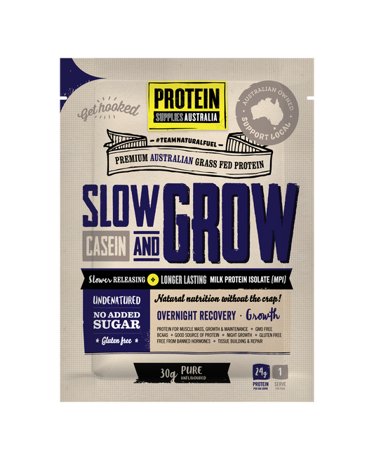 Slow & Grow Casein Pure - Protein Supplies Australia