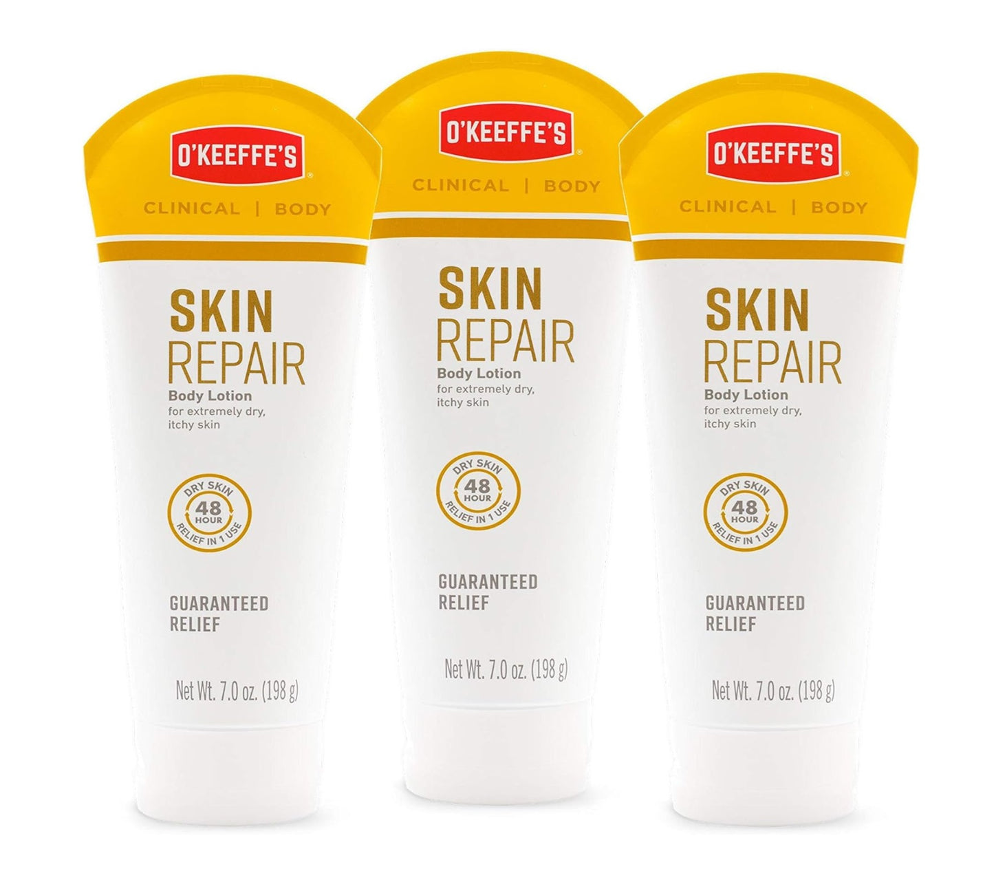 O'Keeffe's Skin Repair Body Lotion and Dry Skin Moisturizer, 7.0 Ounce Tube, (Pack of 3)