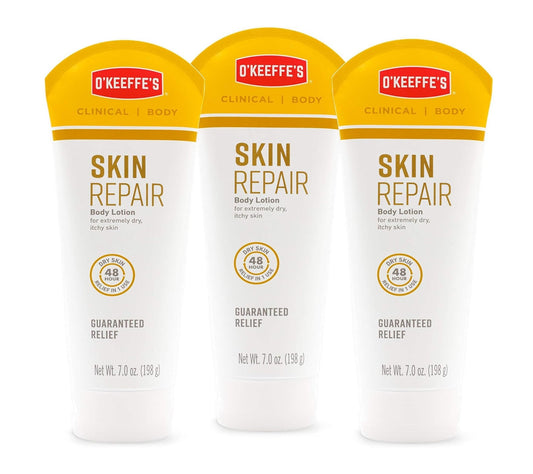 O'Keeffe's Skin Repair Body Lotion and Dry Skin Moisturizer, 7.0 Ounce Tube, (Pack of 3)