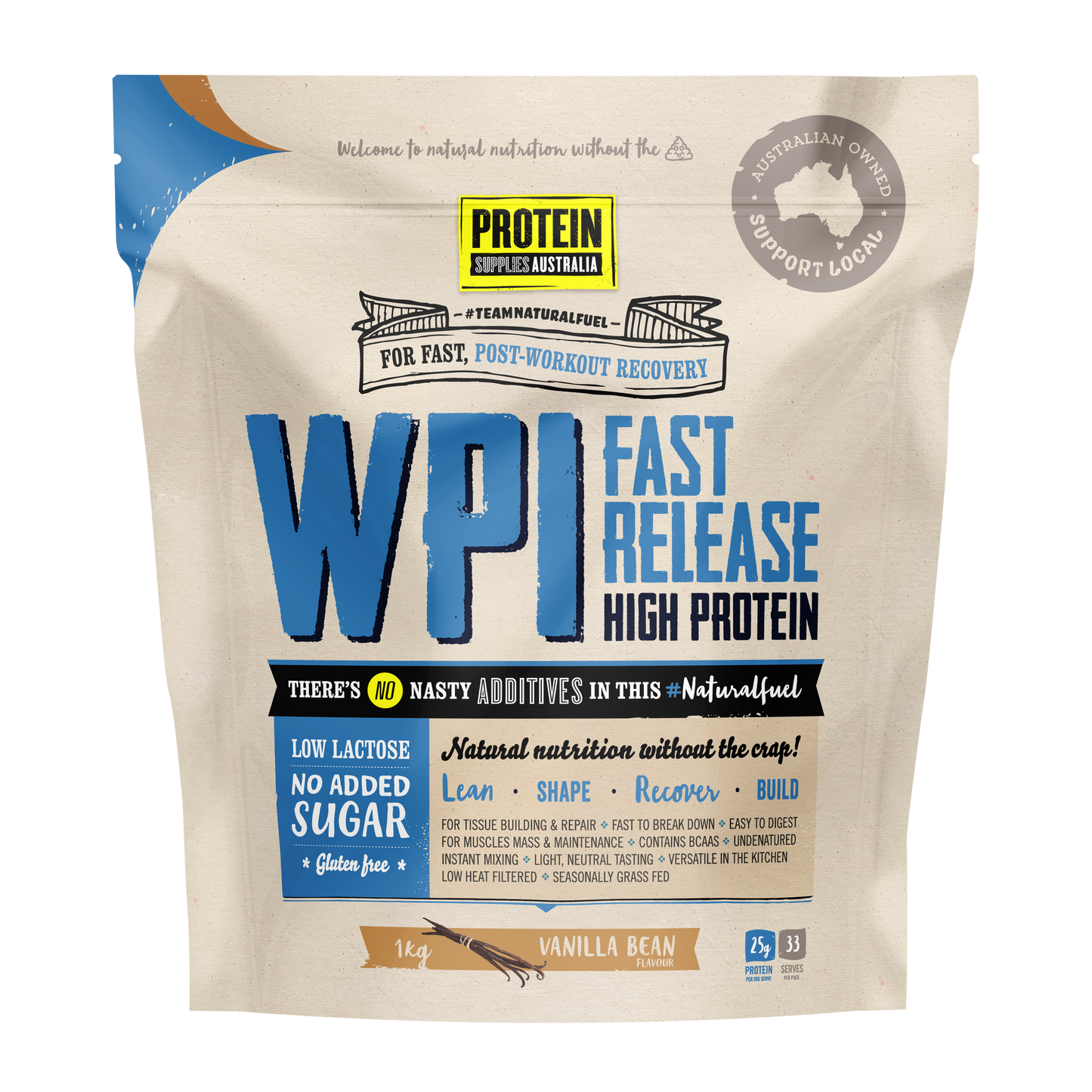 WPI Vanilla Bean - Protein Supplies Australia