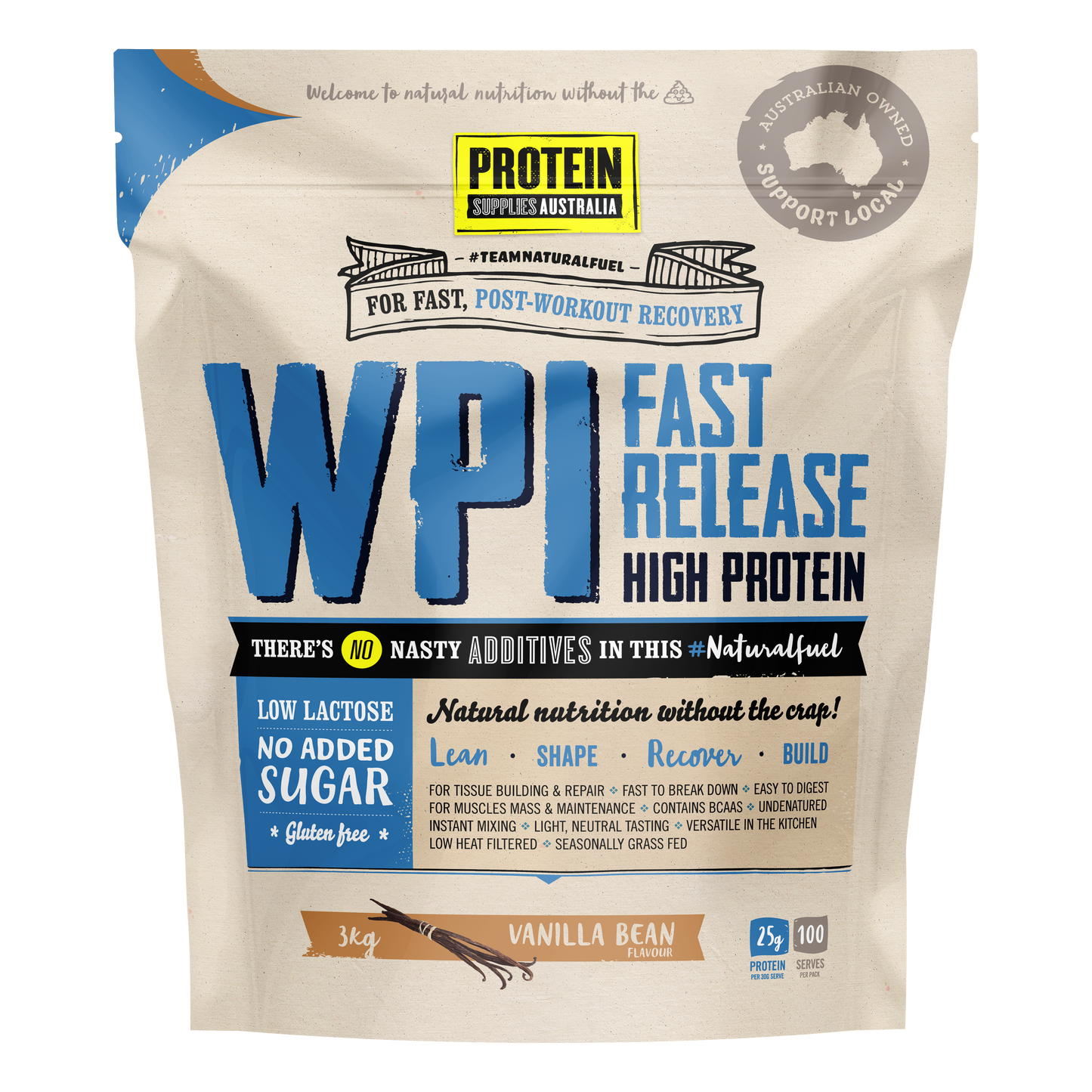 WPI Vanilla Bean - Protein Supplies Australia