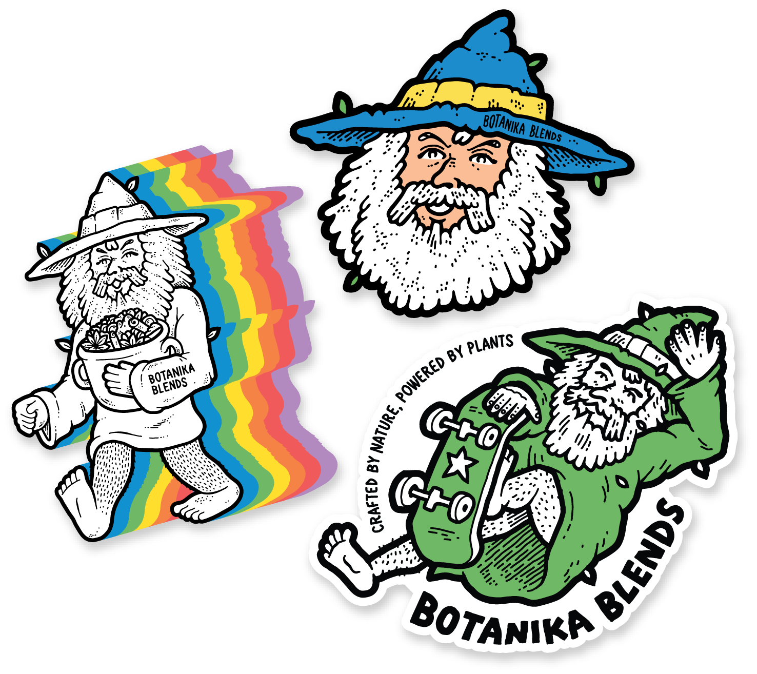 Limited Edition Wizard Sticker Pack - Botanika Blends