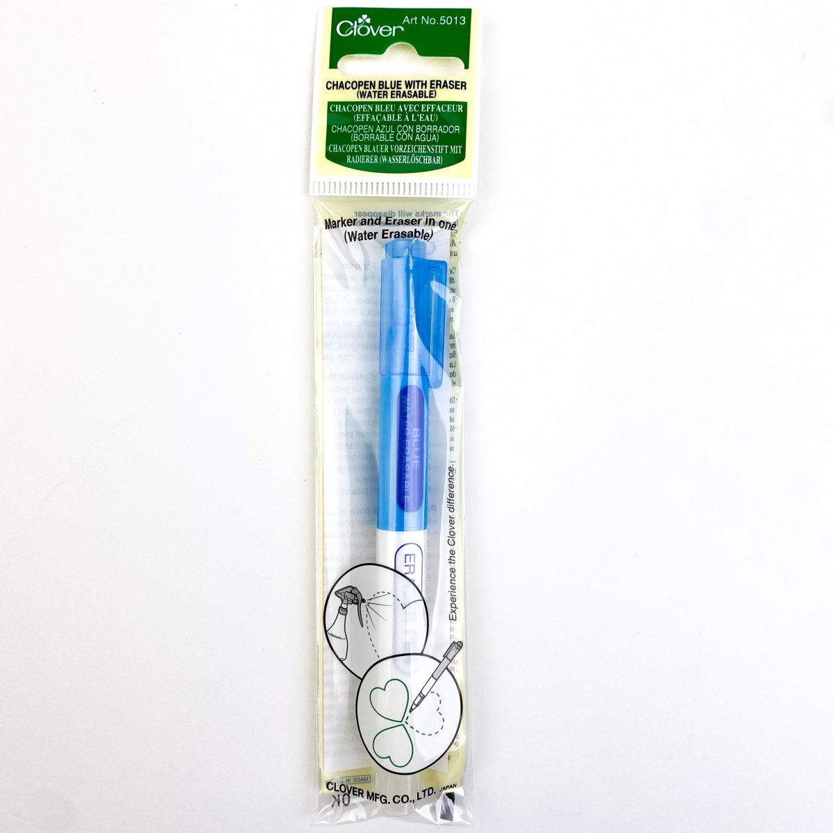 Clover - Chaco Pen with Eraser - Water or Air Erasable