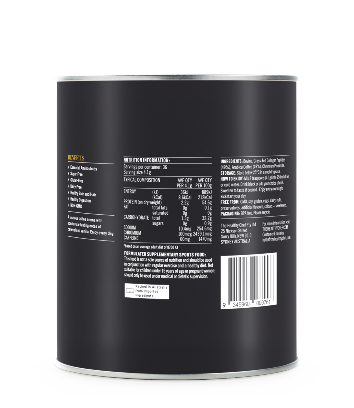 Collagen Coffee Superfoods The Healthy Chef