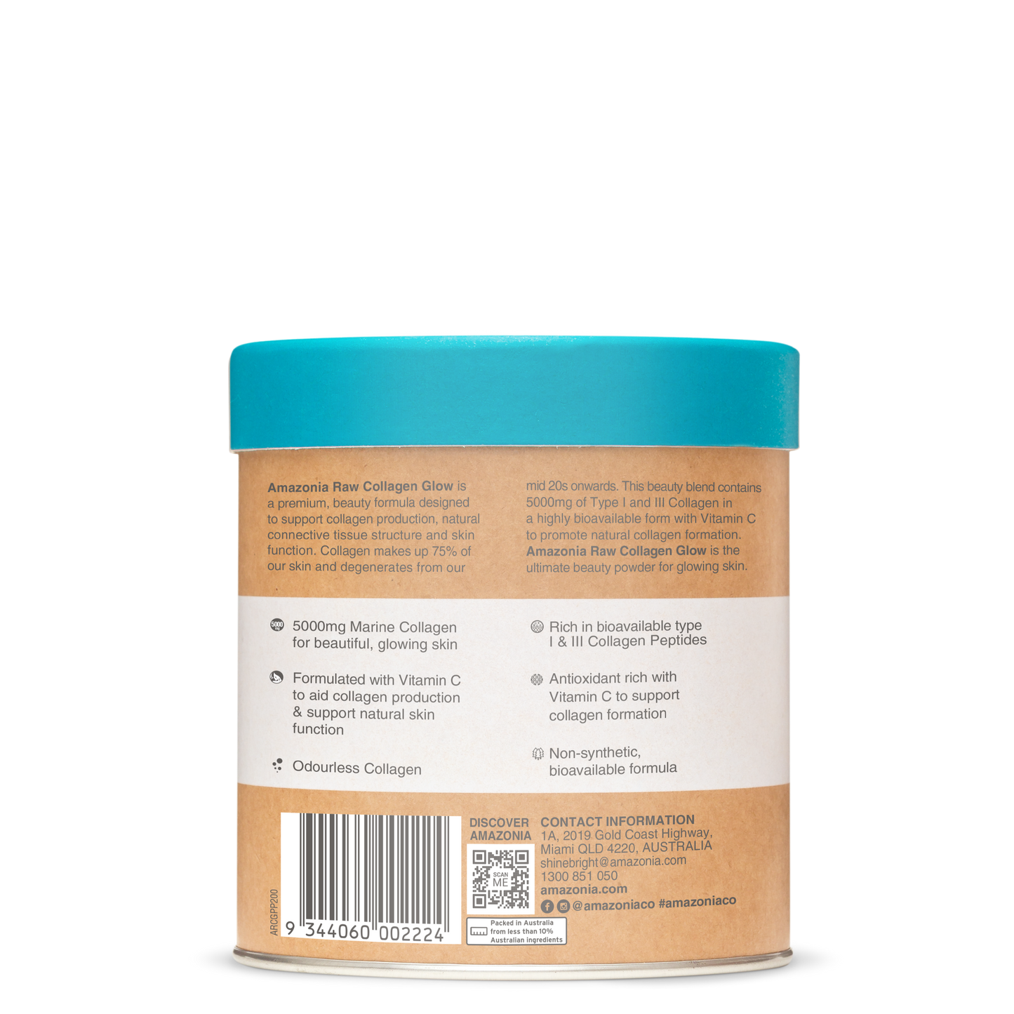 Raw Beauty Collagen Glow Peach Passionfruit