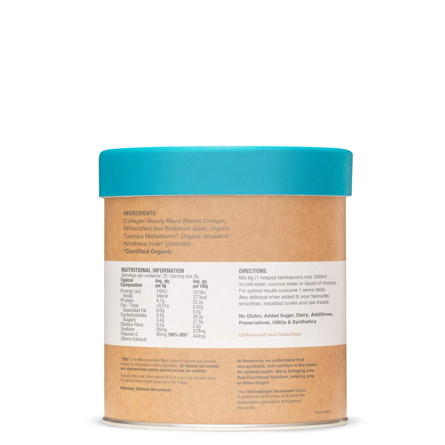 Raw Beauty Collagen Glow Unflavoured