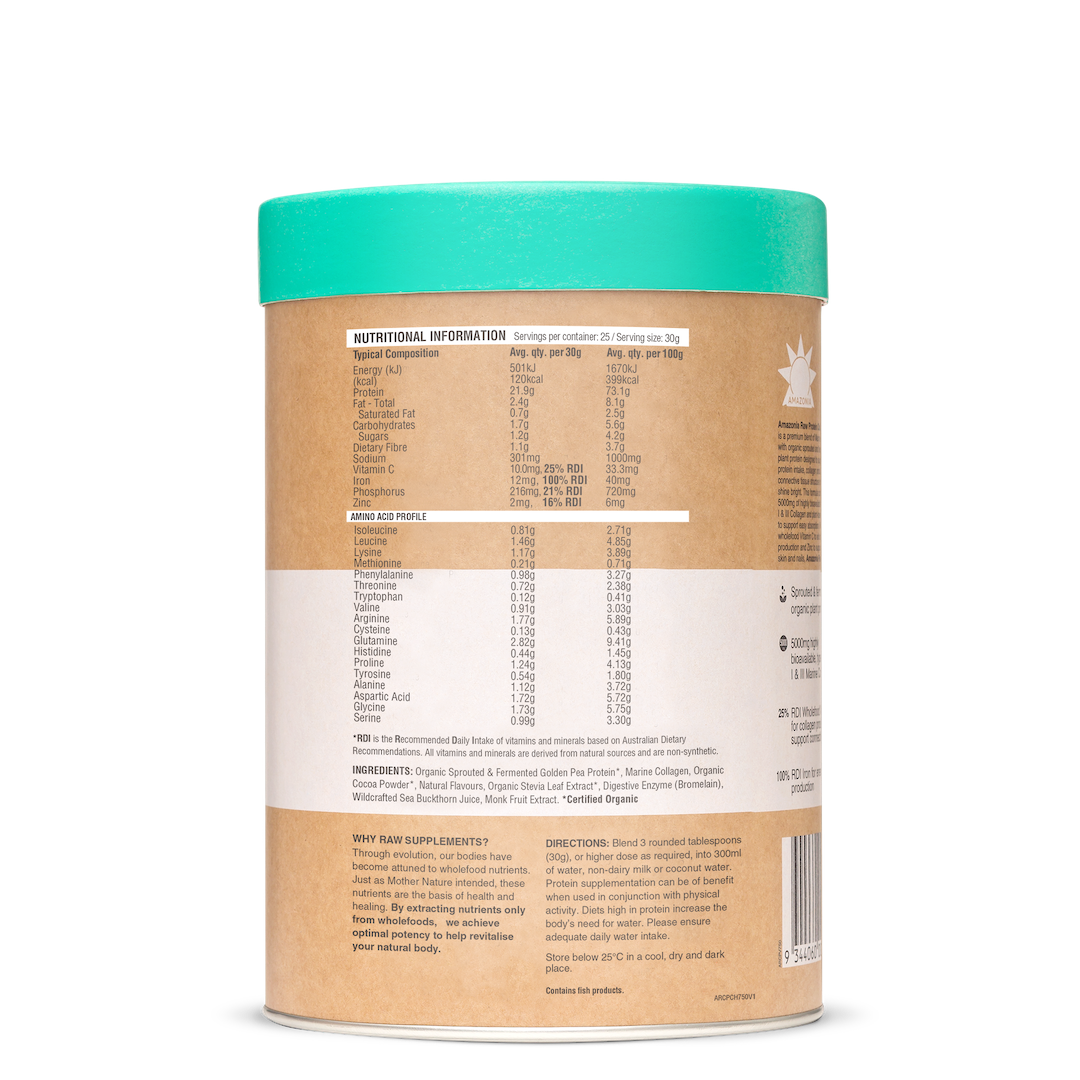 Raw Protein Collagen Plus Choc Hazelnut