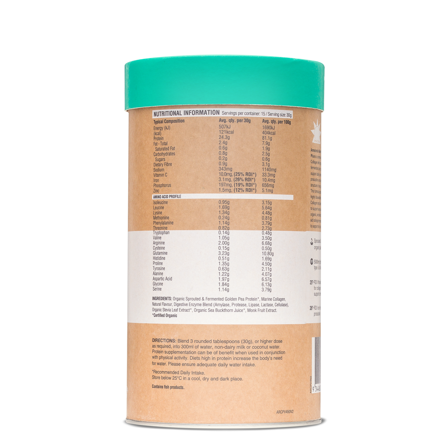 Raw Protein Collagen Plus Vanilla Maple