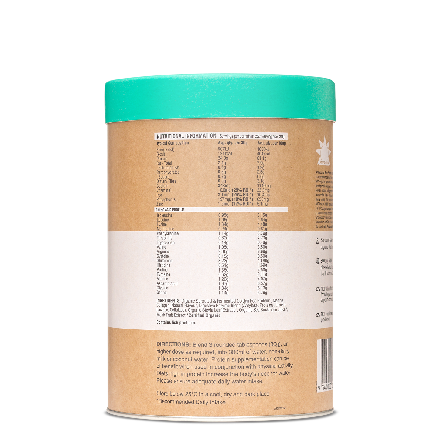 Raw Protein Collagen Plus Vanilla Maple