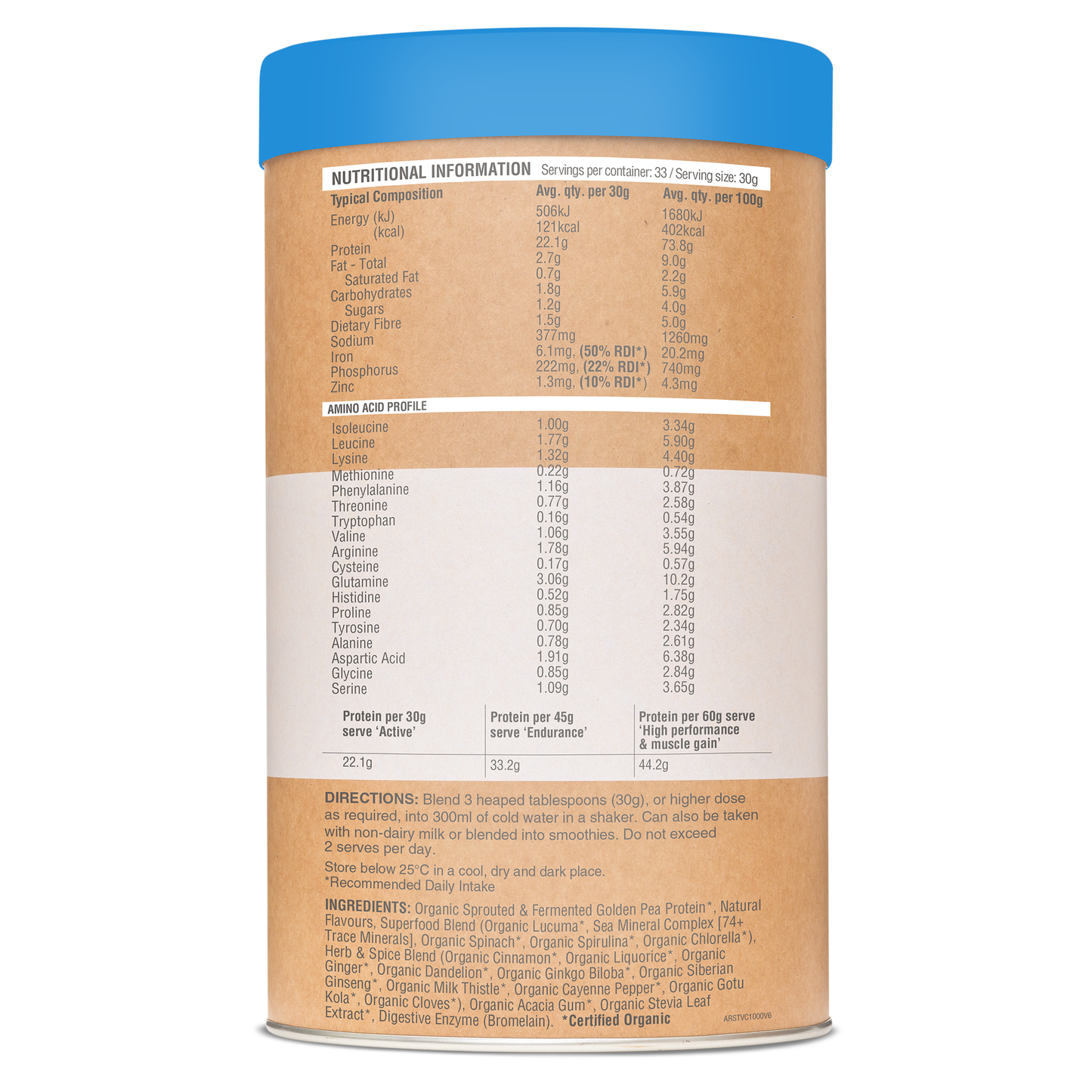Raw Protein Slim & Tone Vanilla Cinnamon