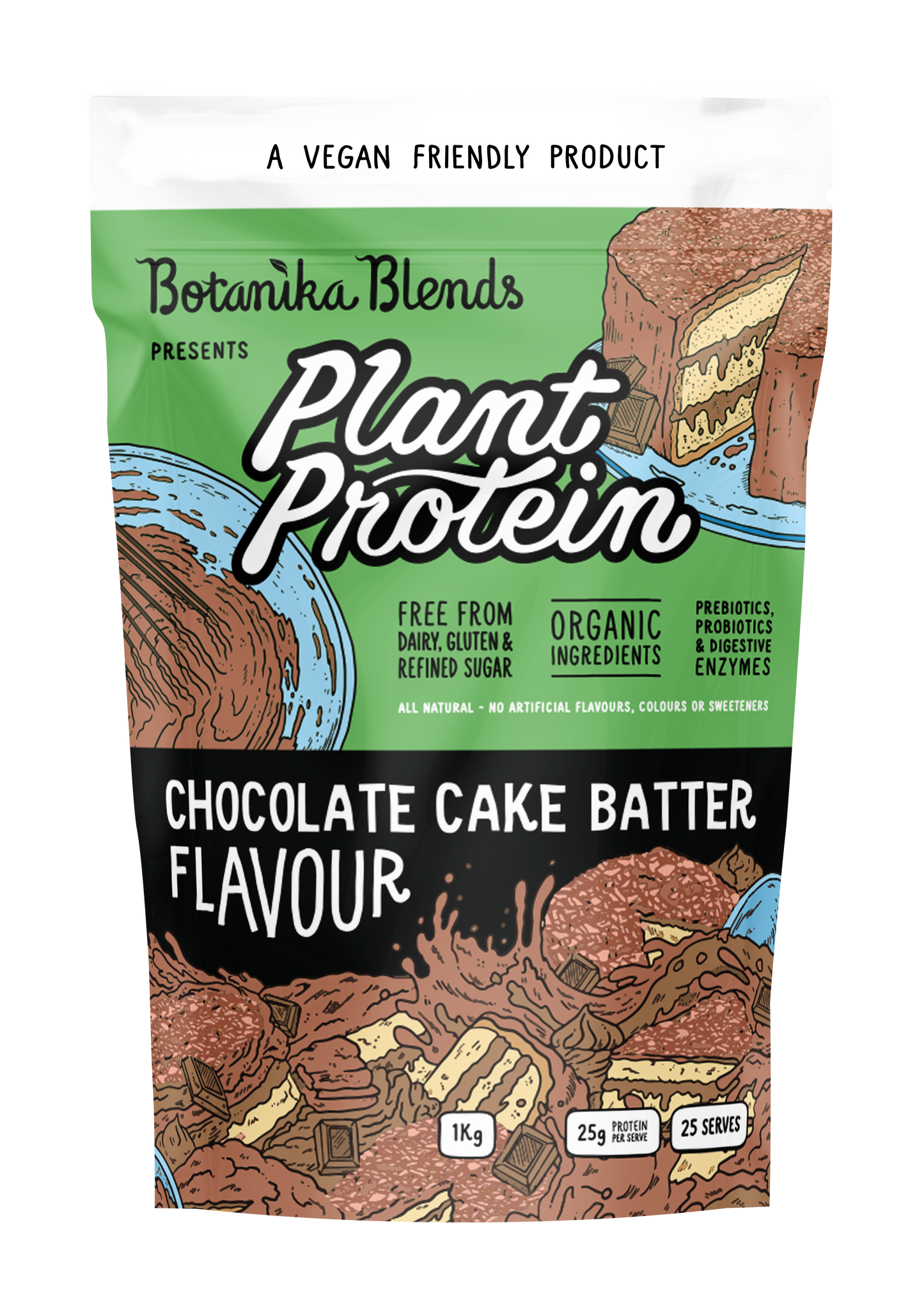 Chocolate Cake Batter Plant Protein - Botanika Blends