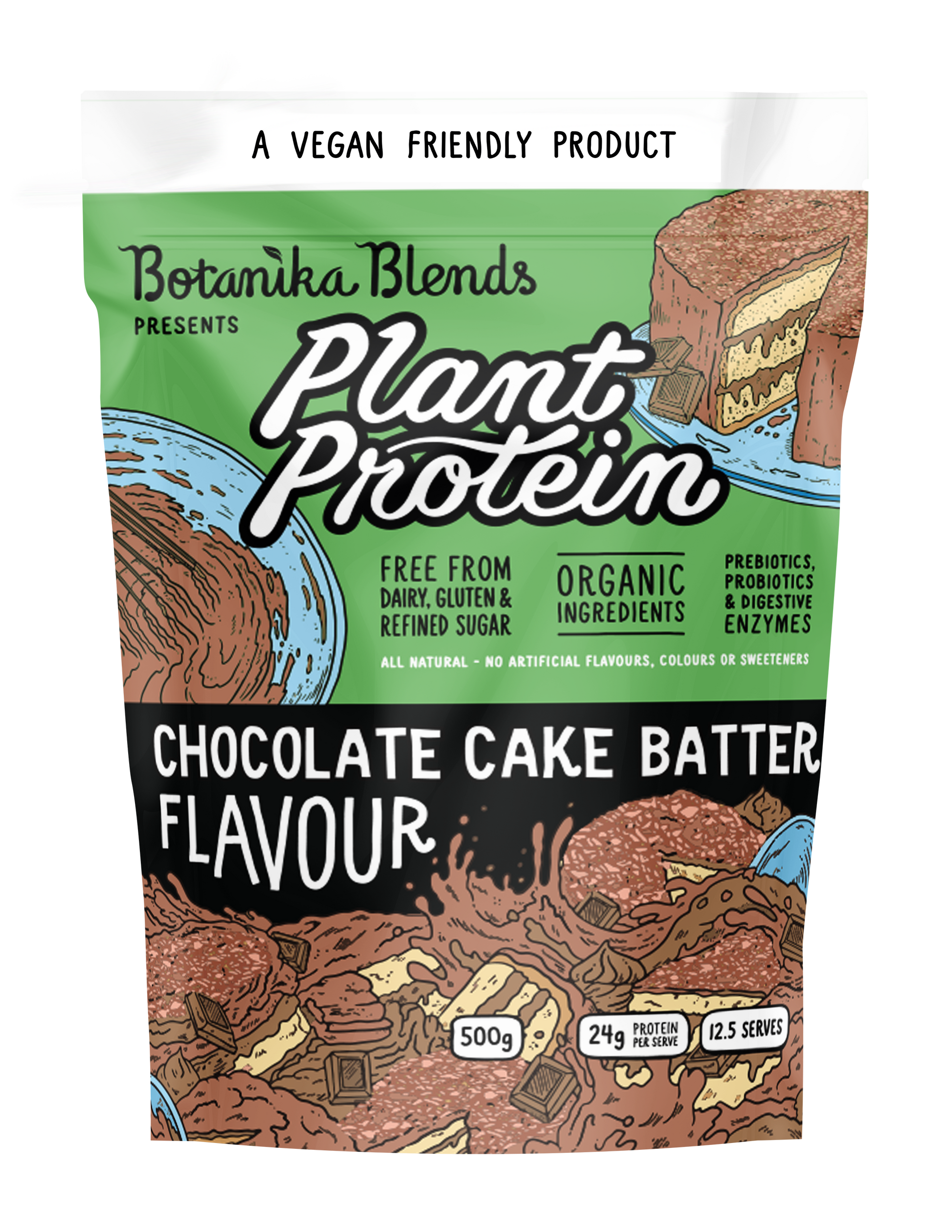 Chocolate Cake Batter Plant Protein - Botanika Blends