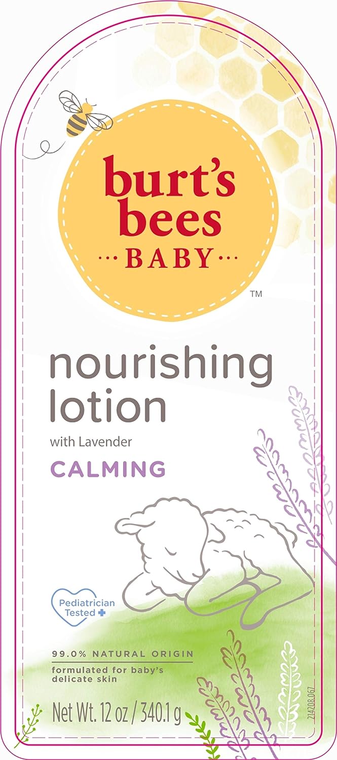 Burt’s Bees Baby Nourishing Lotion, Calming, 12 Ounces