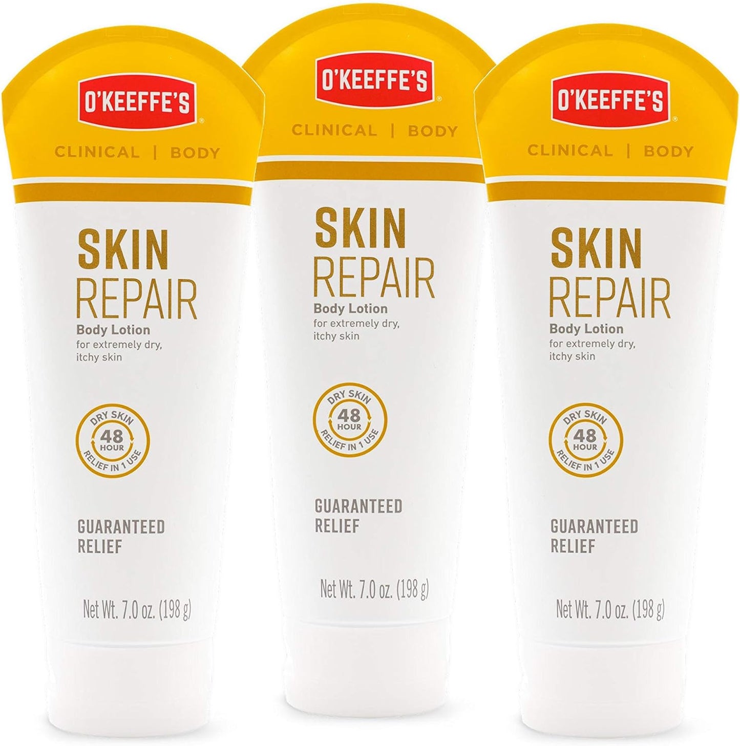 O'Keeffe's Skin Repair Body Lotion and Dry Skin Moisturizer, 7.0 Ounce Tube, (Pack of 3)