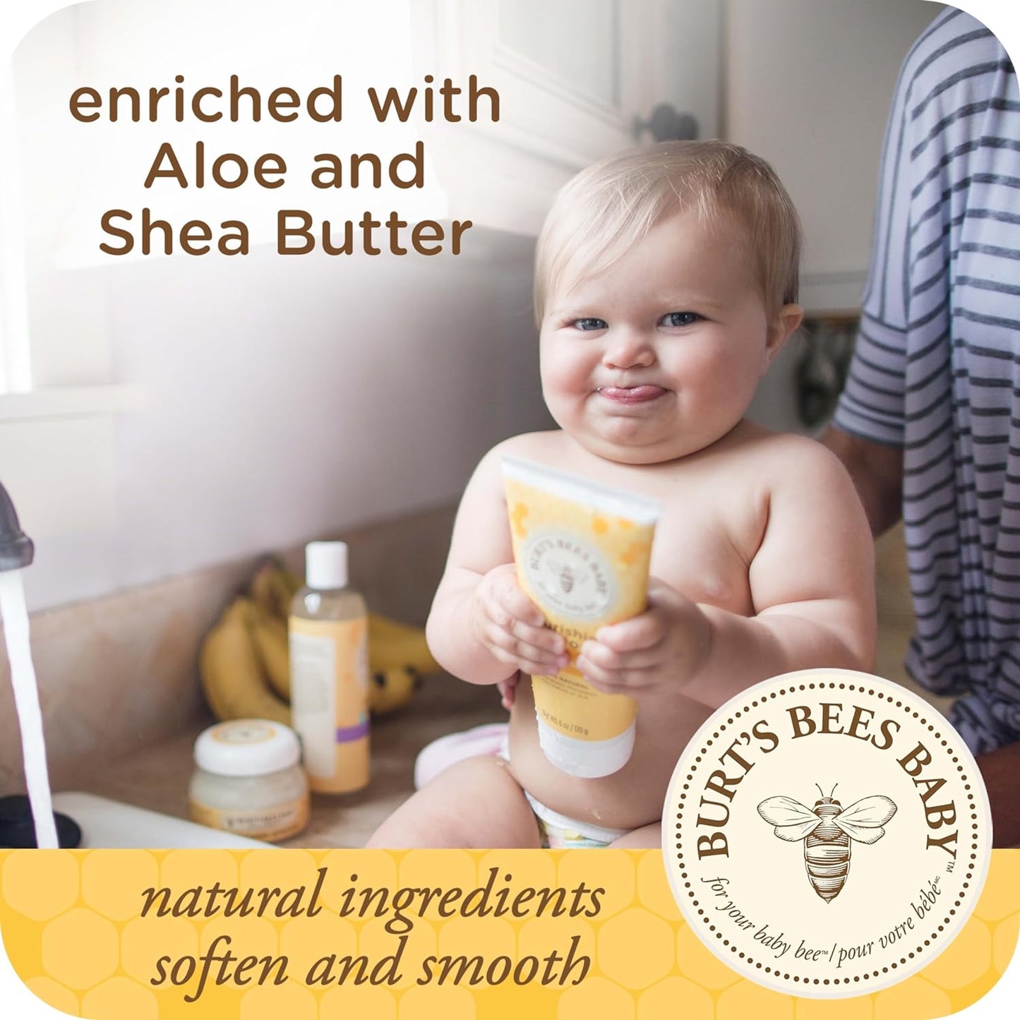 Burt’s Bees Baby Nourishing Lotion, Calming, 12 Ounces