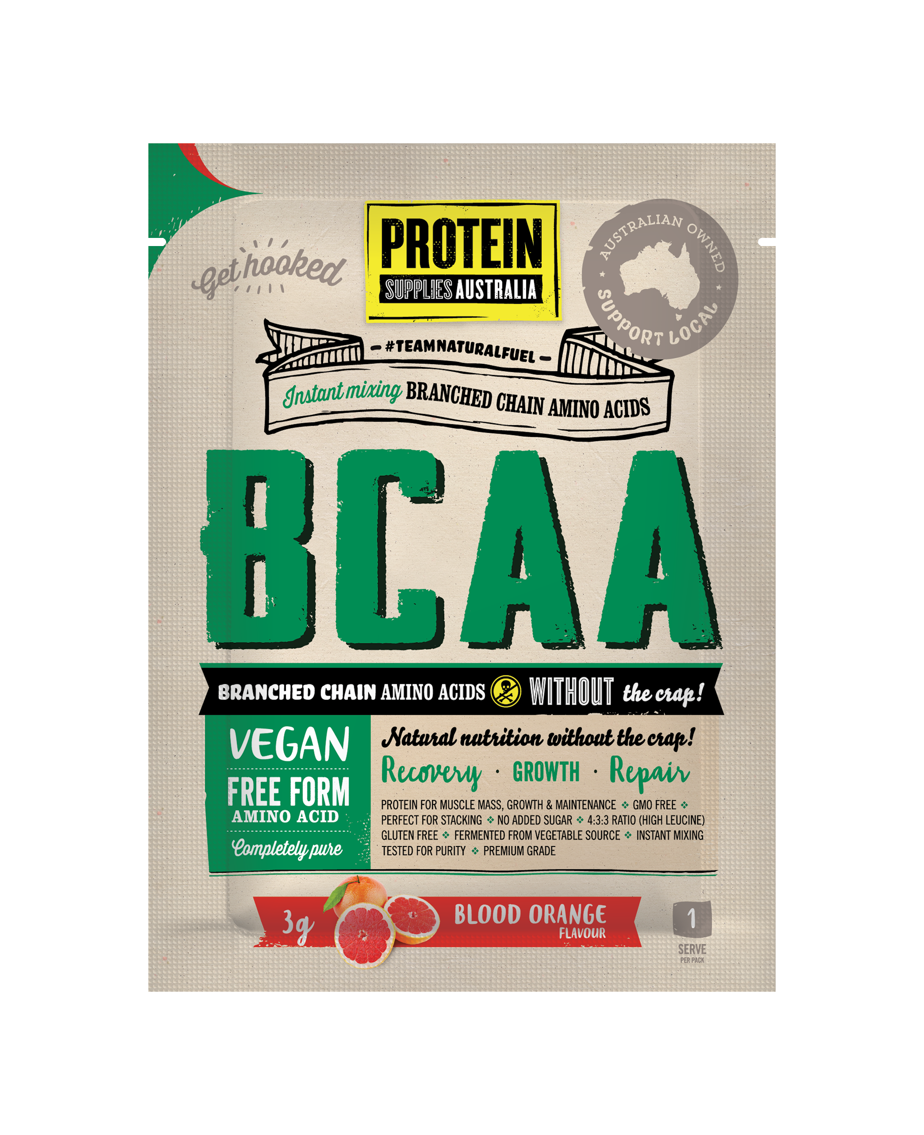 BCAA - Blood Orange - Protein Supplies Australia