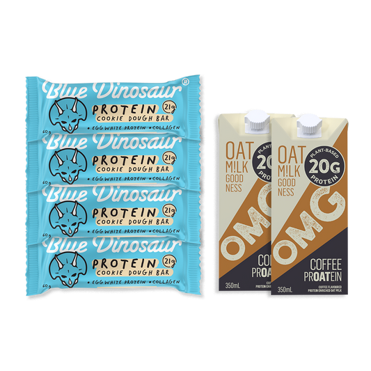 Cookie Dough Protein Bar & OMG Coffee PrOATein Milk Bundle