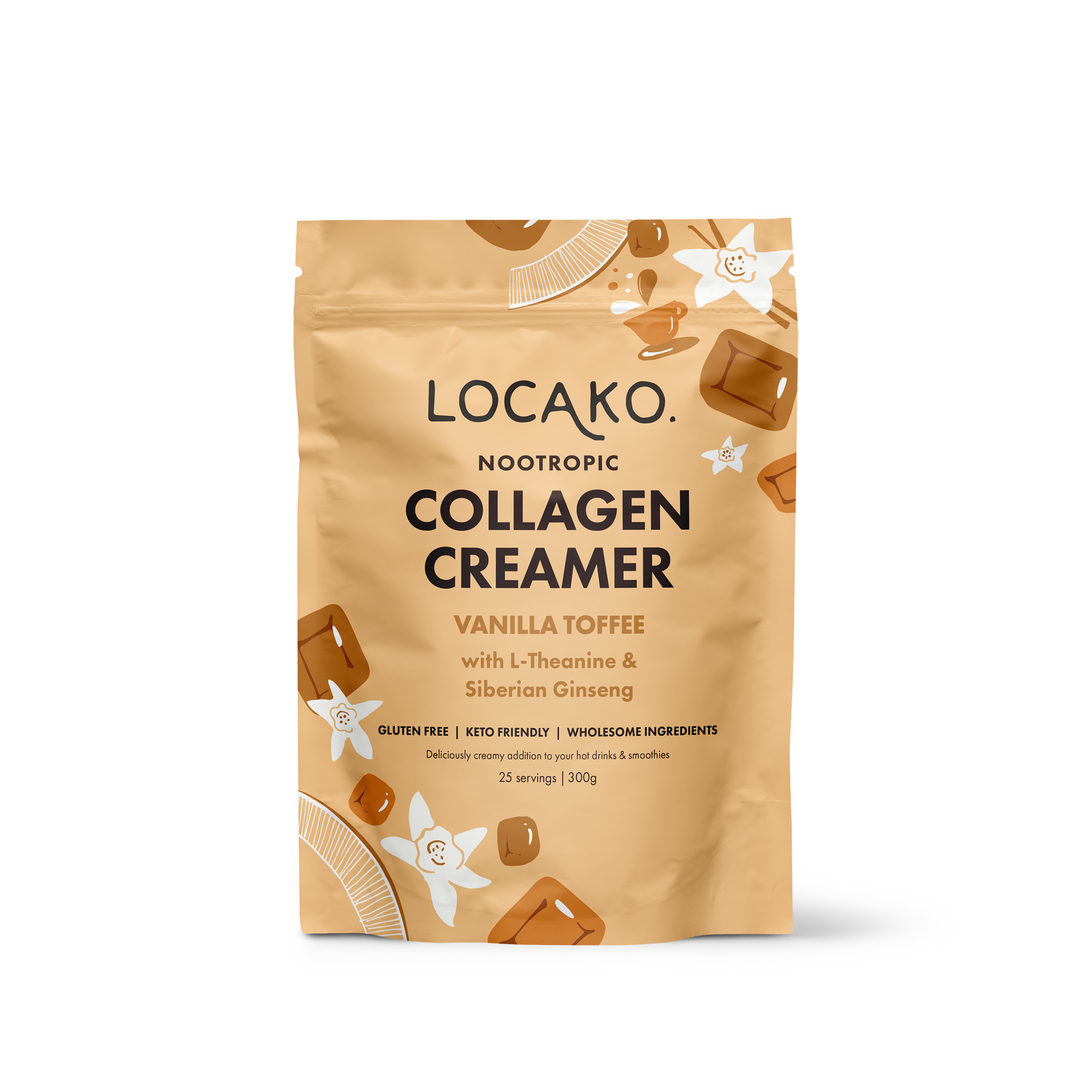 Collagen Creamer - Nootropic - Vanilla Toffee - Locako