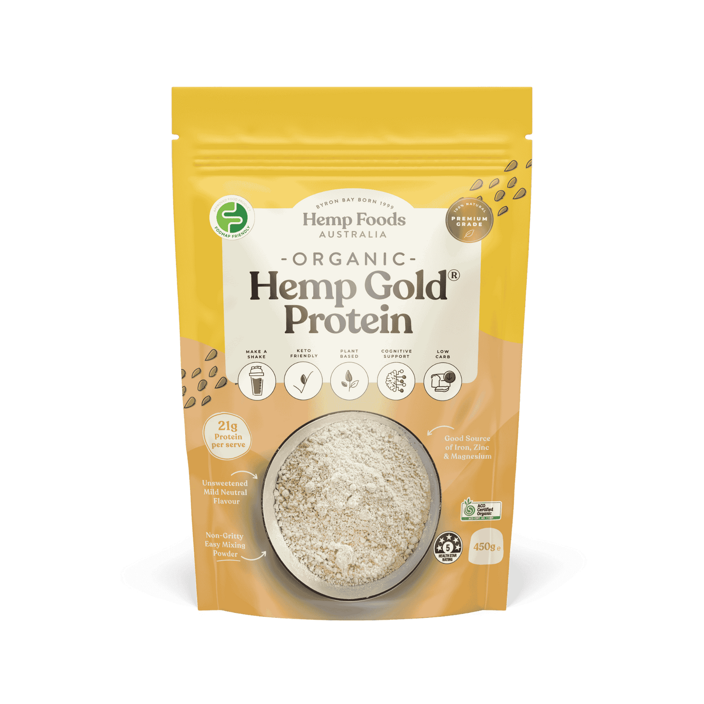 Organic Hemp Gold Protein Powder - 450g