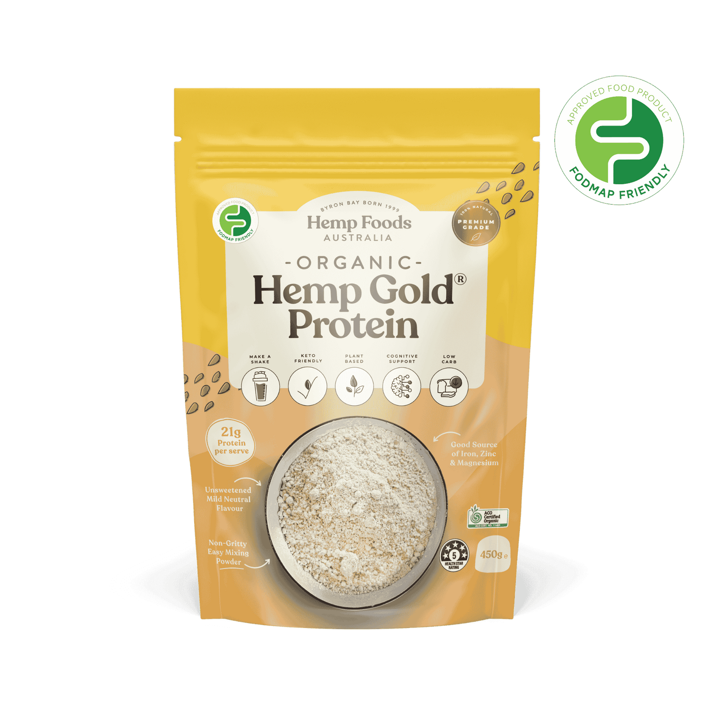 Organic Hemp Gold Protein Powder - 450g