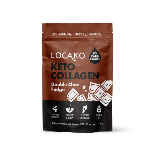 Keto Collagen Double Choc Fudge - Locako