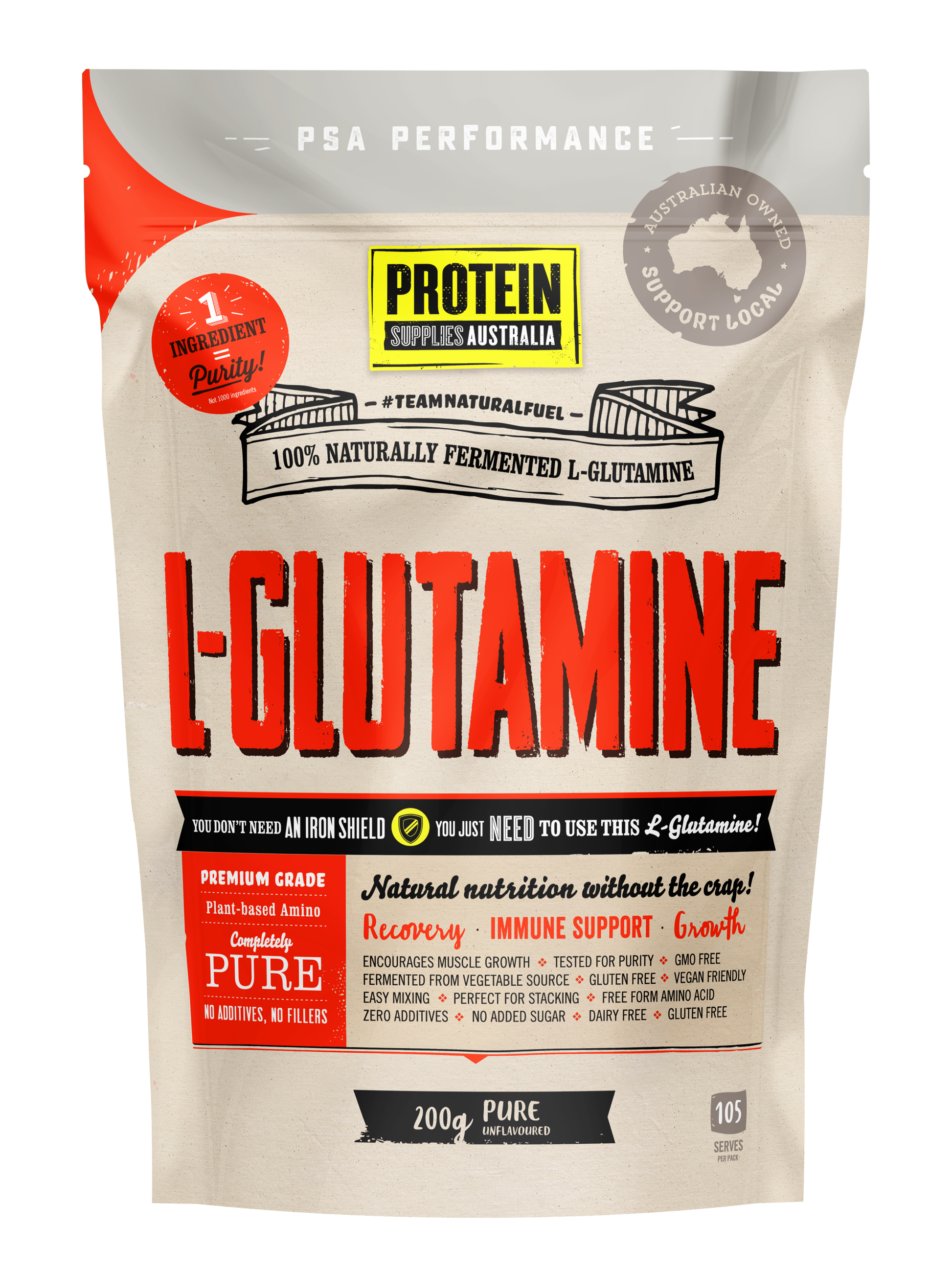 L-Glutamine Pure - Protein Supplies Australia