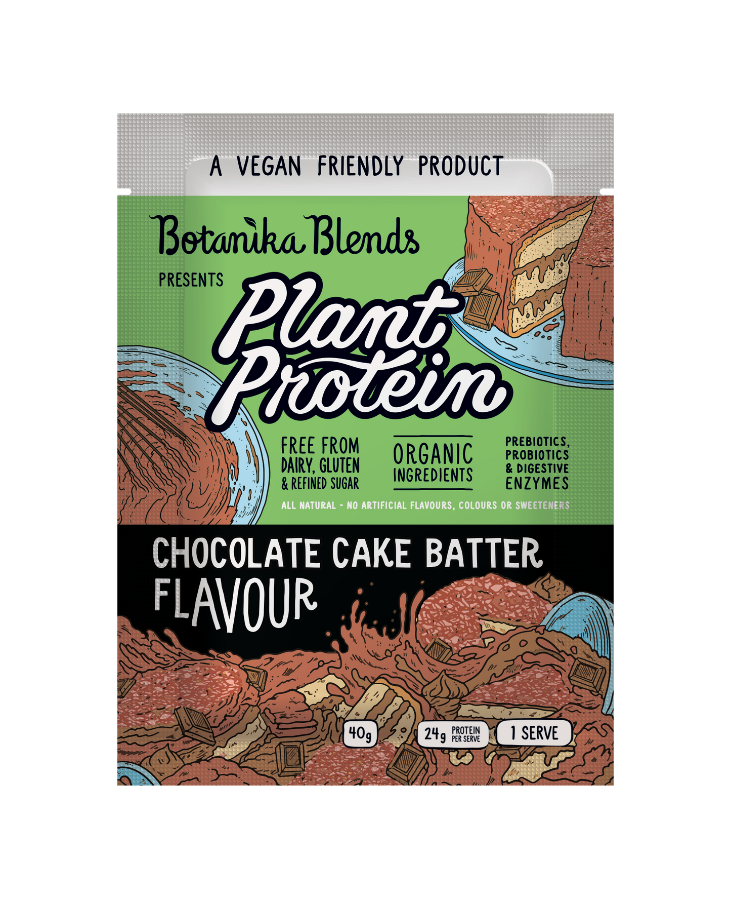 Chocolate Cake Batter Plant Protein - Botanika Blends