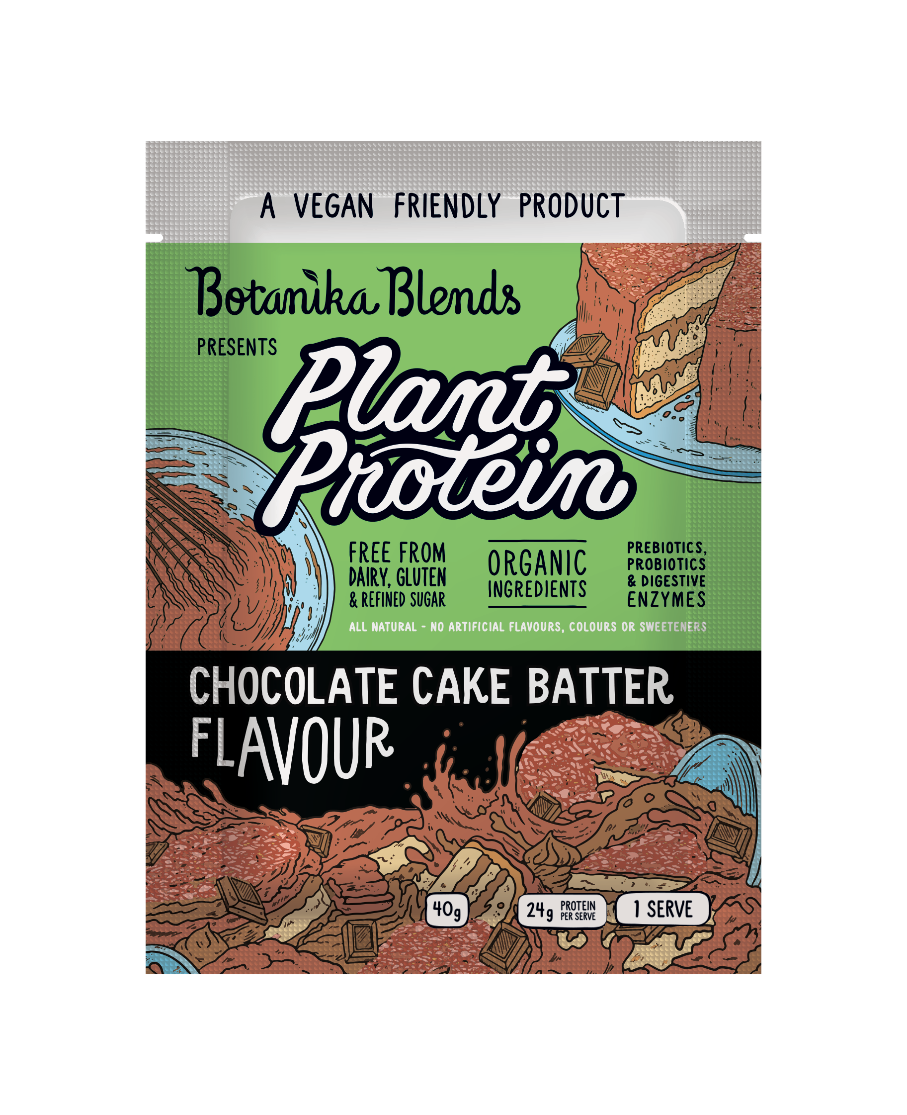 Chocolate Cake Batter Plant Protein - Botanika Blends