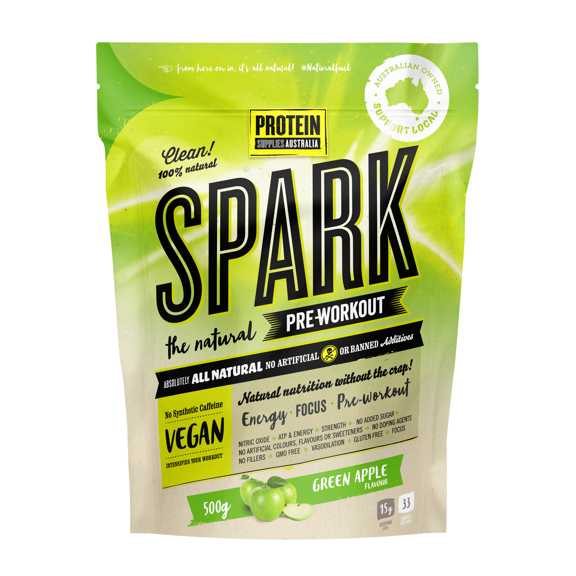 Spark Green Apple - Protein Supplies Australia