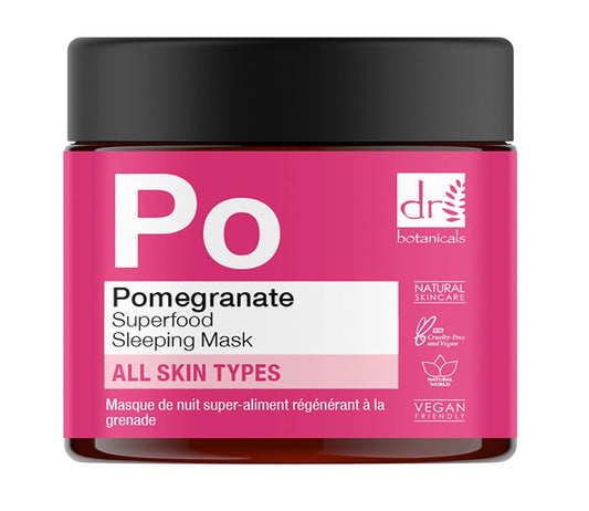 Dr Botanicals Apothecary Collection Pomegranate Superfood Regenerating Sleeping Facial Mask (2.02 Fl Oz)