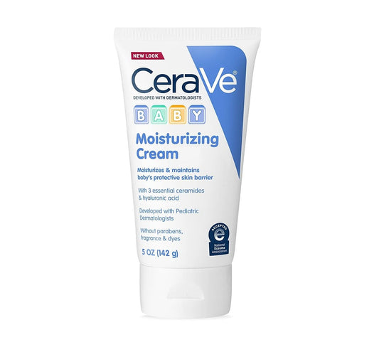 CeraVe Baby Cream | Gentle Moisturizing Cream with Ceramides | Fragrance, Paraben, Dye & Phthalates Free | Rich & Non-Greasy Feel | Gentle Baby Skin Care | 5 Ounce