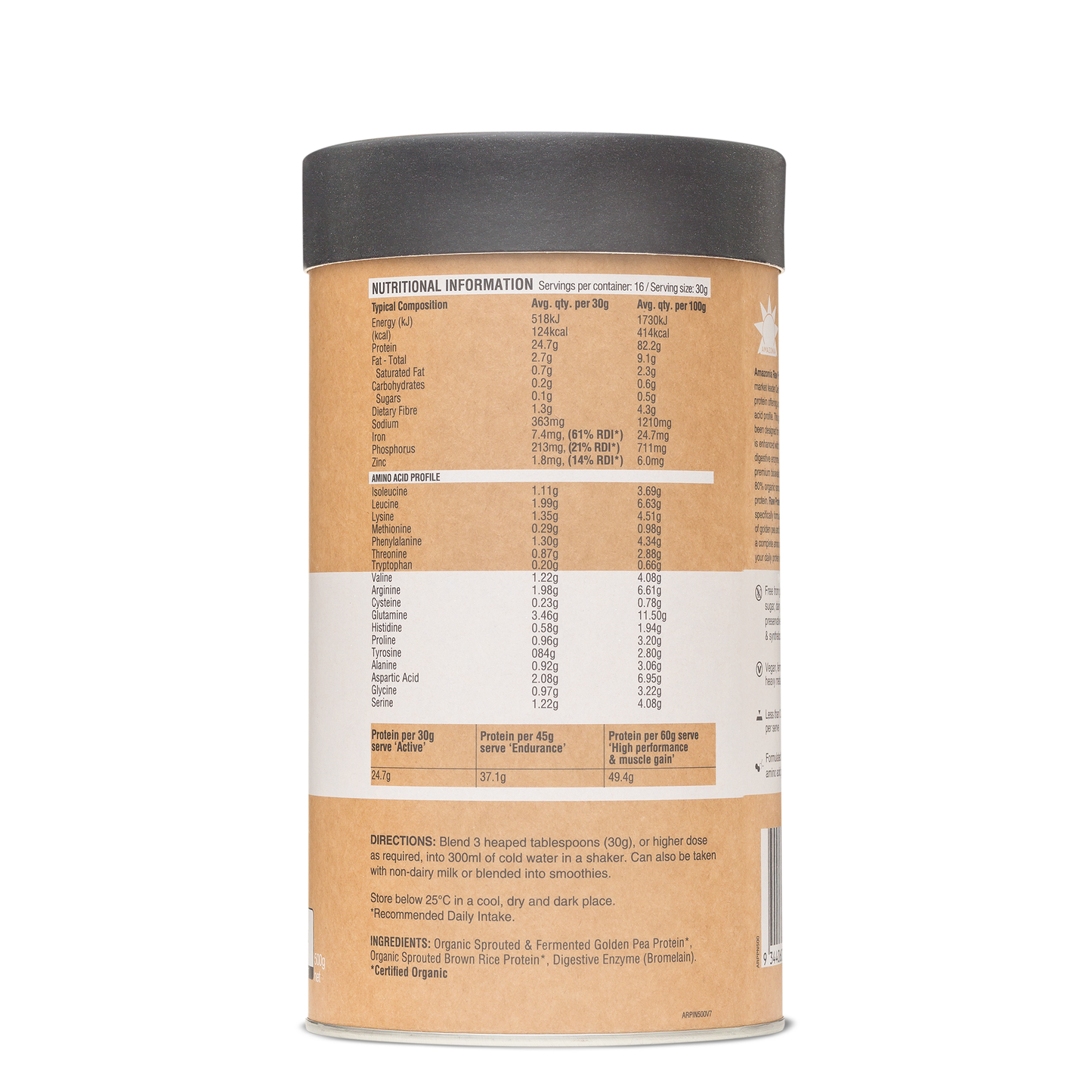 Raw Protein Isolate Natural